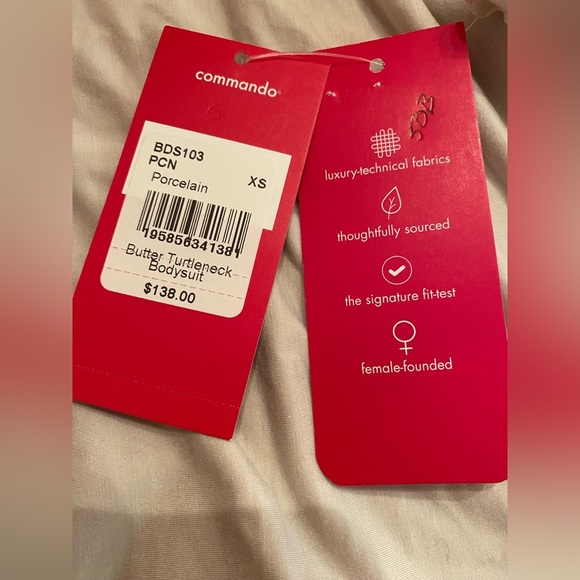 Commando Butter Turtleneck Bodysuit in Porcelain Size XS - Picture 8 of 8